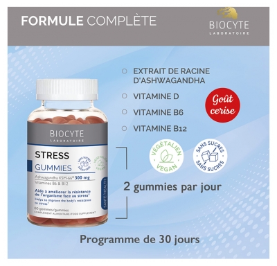 Biocyte Stress 60 Gummies