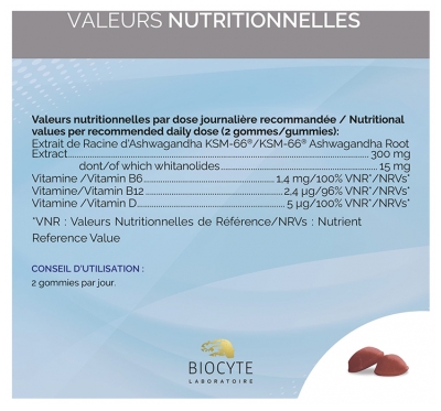 Biocyte Stress 60 Gummies