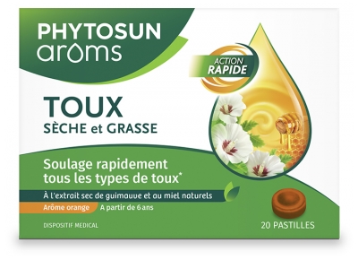 Phytosun Arôms Pastilhas Tosse Seca e Húmida 20 Pastilhas