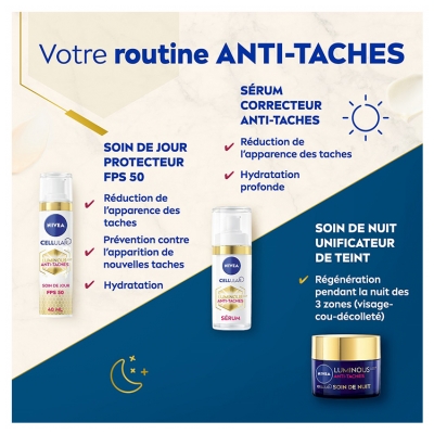 Nivea Cellular Luminous630 Soin de Jour Protecteur Anti-Taches SPF50 40 ml