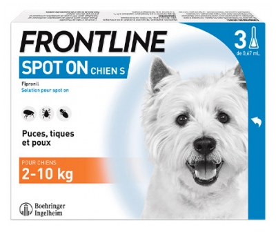 Frontline Spot-On Dog S (2-10 kg) 3 Pipettes