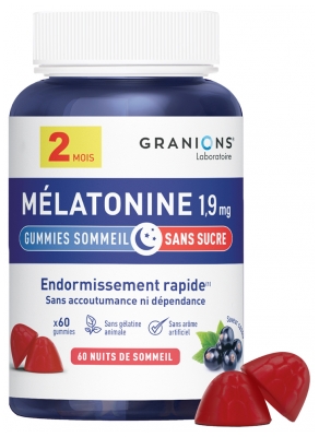 Granions Melatonīns 1,9 mg 60 Gumijas