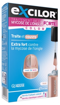 Excilor Forte Nagelpilzbehandlung Farbig + Klassischer Farbiger Lack 30 ml - Farbe: Nude