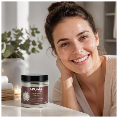 „Argaïa“ itin smulkių žaliųjų molių milteliai 170 g