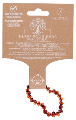 Irréversible Bracelet d'Ambre Bébé Cognac