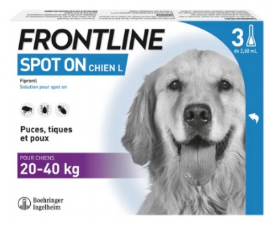 Frontline Spot-On Dog L (20-40 kg) 3 Pipety