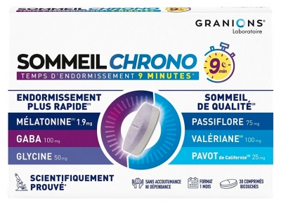Granions Slaap Chrono 30 Tweelagige Tabletten