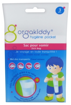 Orgakiddy Bolsa para Vómitos 3 Bolsas