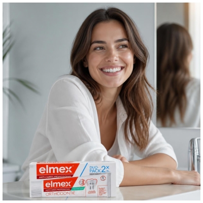 Elmex Zahnpasta Anti-Karies Professional Junior 2 x 75 ml Packung