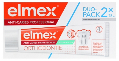 Elmex Zahnpasta Anti-Karies Professional Junior 2 x 75 ml Packung