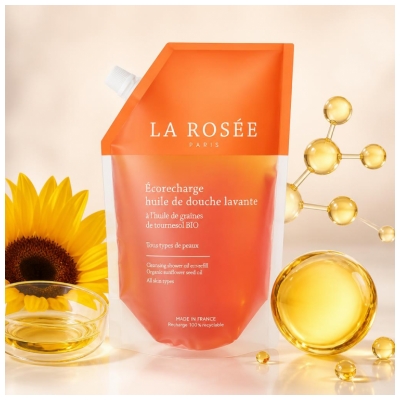 La Rosée Puhdistava Suihkuöljy Ekopakkaus 800 ml