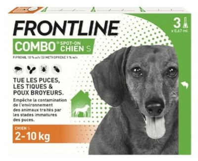 Frontline Combo Chien S (2-10 kg) 3 Pipettes