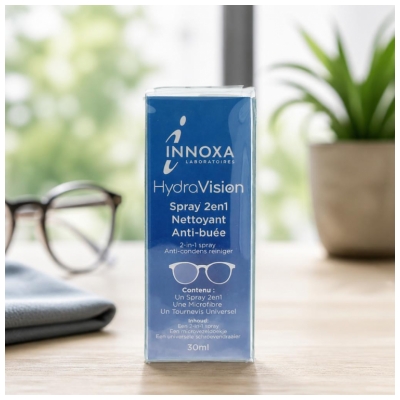 Laboratoire Innoxa Hydravision Spray 2-i-1 Rengøringsmiddel Anti-Dug 30 ml