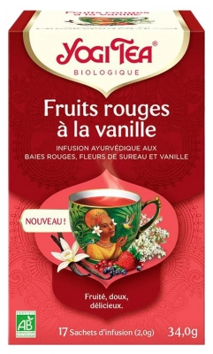 Yogi Tea Frutti Rossi Biologici con Vaniglia 17 Bustine