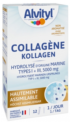 Alvityl Hydrolyseret Kollagen 5000 mg 12 Sticks