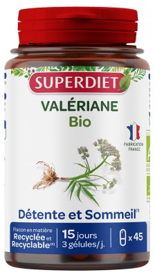 Superdiet Valerijonas Ekologiškas 45 Kapsulės