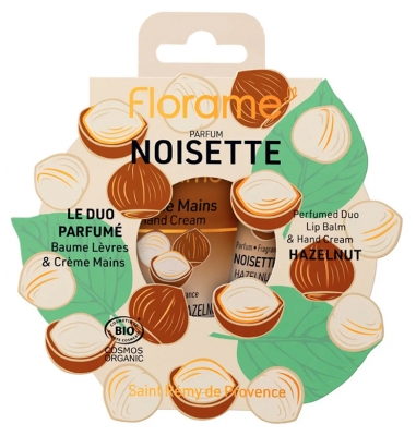 Florame Le Duo Parfumé Noisette Lip Balm 15 ml + Organic Hand Cream 30 ml