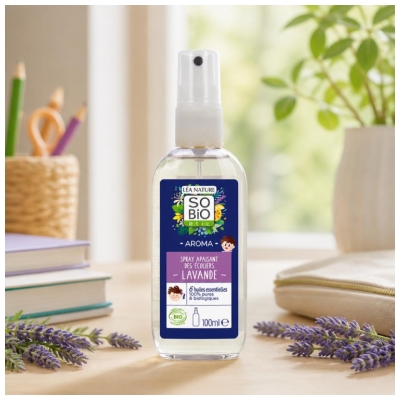 Léa Nature SO BIO étic Aroma Spray Apaisant des Écoliers Lavande Bio 100 ml