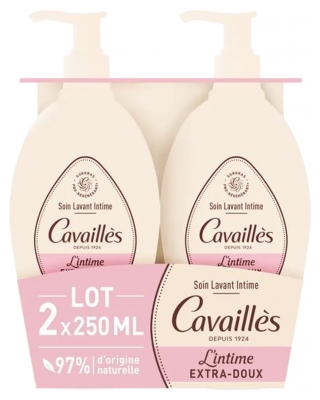 Cavaillès Cuidado de Higiene Íntima Extra-Suave Pack de 2 x 250 ml