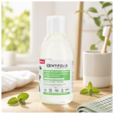 Centifolia Bain de Bouche Concentré Haleine Fraîche et Gencives Sensibles Bio 250 ml