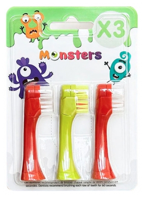 Kamen Škarje Papir Paket 3 nadomestnih glav za električno zobno ščetko