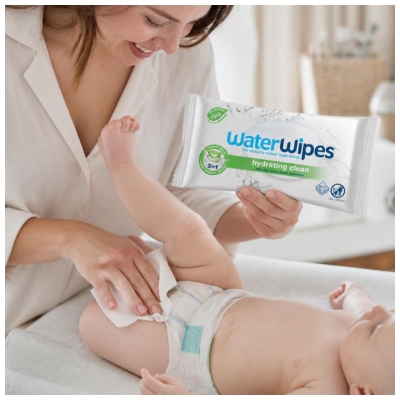 Waterwipes Mitrās salvetes ar alveju 60 gabali