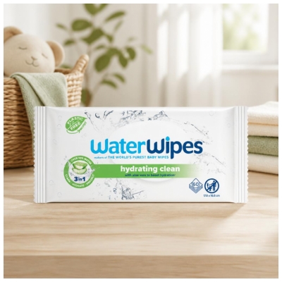 Waterwipes Vlažilni robčki z Aloe Vero 60 Robčkov