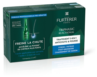 René Furterer Triphasic Reactional Ritual Anti-Hair Loss Reactional Treatment 12 Phials