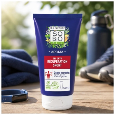 Léa Nature SO BIO étic Aroma Gel Cryo Sporto Atsistatymui Bio 150 ml
