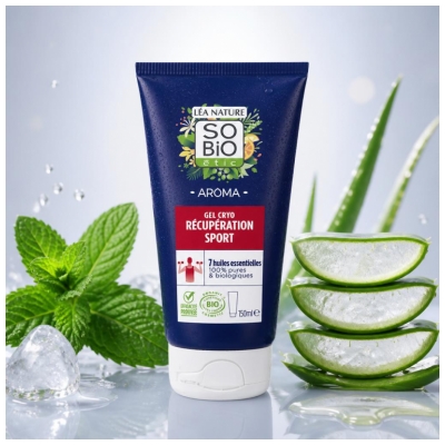Léa Nature SO BIO étic Aroma Gel Cryo Sporto Atsistatymui Bio 150 ml