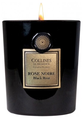 Collines de Provence Flowers & Bark Candle 360 g - Scent: Rose Noire