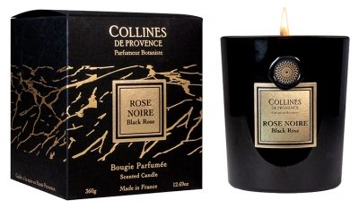 Lumânare Collines de Provence Fleurs & Écorces 360 g - Parfum: Rose Noire