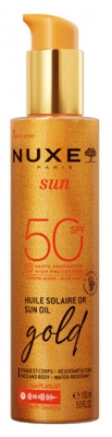 Nuxe Sun Goldenes Sonnenöl Gesicht und Körper Gold SPF50 150 ml