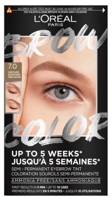 L'Oréal Paris Brow Color Coloration Sourcils Semi-Permanente 30 ml - Teinte : 7.0 Blond Foncé