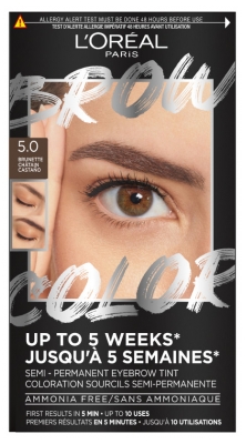 L'Oréal Paris Brow Color Coloration Sourcils Semi-Permanente 30 ml - Teinte : 5.0 Brunette / Châtain