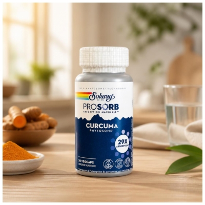 Solaray Prosorb Cúrcuma 30 Cápsulas Vegetales
