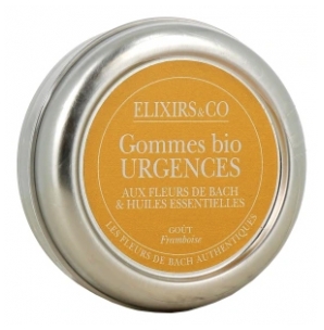 Elixirs & Co Gommes Urgences Goût Framboise Bio 45 g