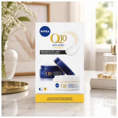 Nivea Q10 Anti-Falten-Routine-Set Gesicht Tages- und Nachtpflege Power