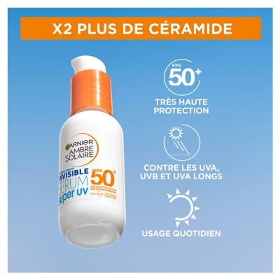 Garnier Ambre Solaire Invisible Sérum Super UV SPF50+ 30 ml