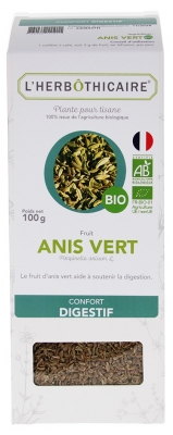 L'Herbôthicaire Erva-Doce Verde Planta Para Chá Biológica 100 g