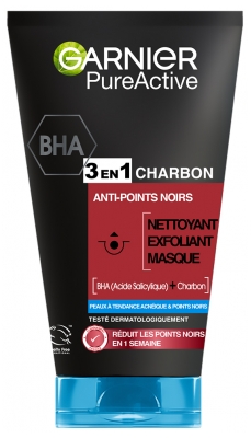 Garnier PureActive 3-i-1 Kul Rensning Anti-Sorte Pletter 150 ml