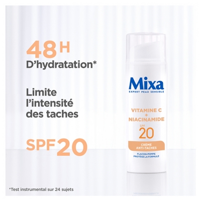Mixa Crème Anti-Taches Vitamine C et Niacinamide SPF20 50 ml