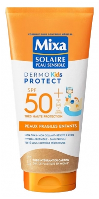 Mixa Dermo Kids Protect Lait Solaire Peaux Fragiles Enfants SPF50+ 175 ml