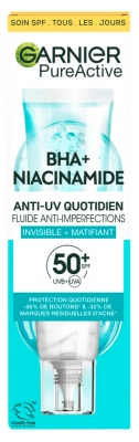 Garnier PureActive Fluide Anti-Imperfections Anti-UV Quotidien SPF50+ 40 ml