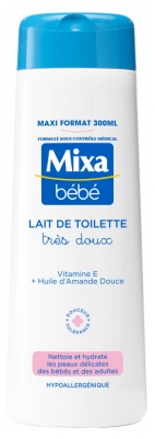 Mixa Bébé Lait de Toilette Très Doux Hypoallergénique 300 ml