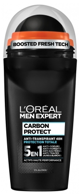 L'Oréal Paris Men Expert Carbon Protect Déodorant Anti-Transpirant 48H Bille XXL 5en1 50 ml