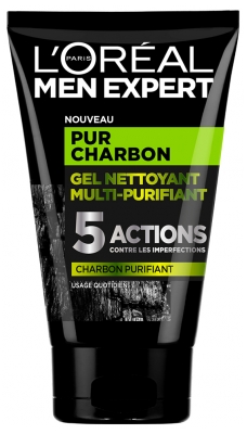 L'Oréal Paris Men Expert Pure Carbon Gel Nettoyant Multi-Purifiant 100 ml