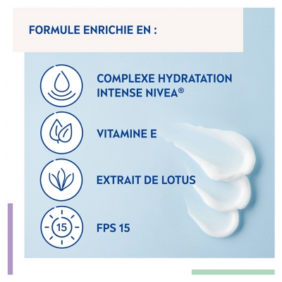Nivea Soin de Jour Fraîcheur Hydratation 24H Peaux Normales SPF15 50 ml