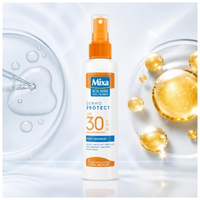 Mixa Dermo Protect Spray Solaire Peaux Sensibles SPF30 175 ml