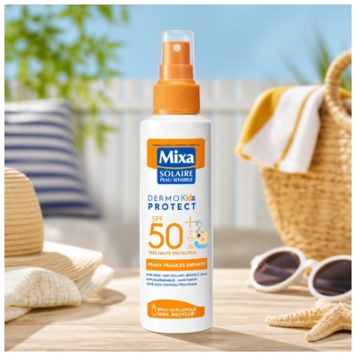 Mixa Dermo Kids Protect Spray Solaire Peaux Fragiles Enfants SPF50+ 175 ml